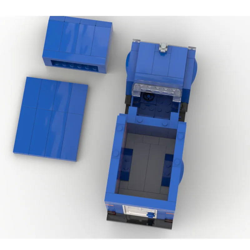 

MOC-219321 City New Mini Cargo Van Building Block Model 290 Parts MOC Creative Boys Children Birthday Christmas Toy Gift