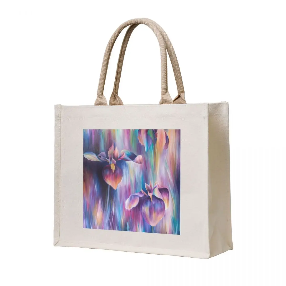 

Irises, Purple flowers Tote Bag shopping trolley bag tote bag women canvas tote bags