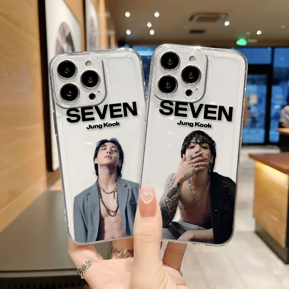 

J-Jungkook Jeon Gold Seven Phone Case For VIVO S1 V20 V21 V21E V23 V23E V25 V27 V27E V29E V30 V40 V50 Y02 Y03 Clear Case Shell