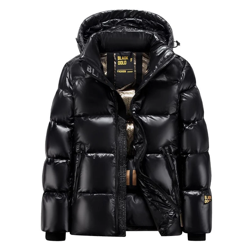 Short Down Jackets Men Duck With Hood Puffer Jacket Mens Clothes Women Black Feather Winter Luxury Man Down Coat Men Waterproof