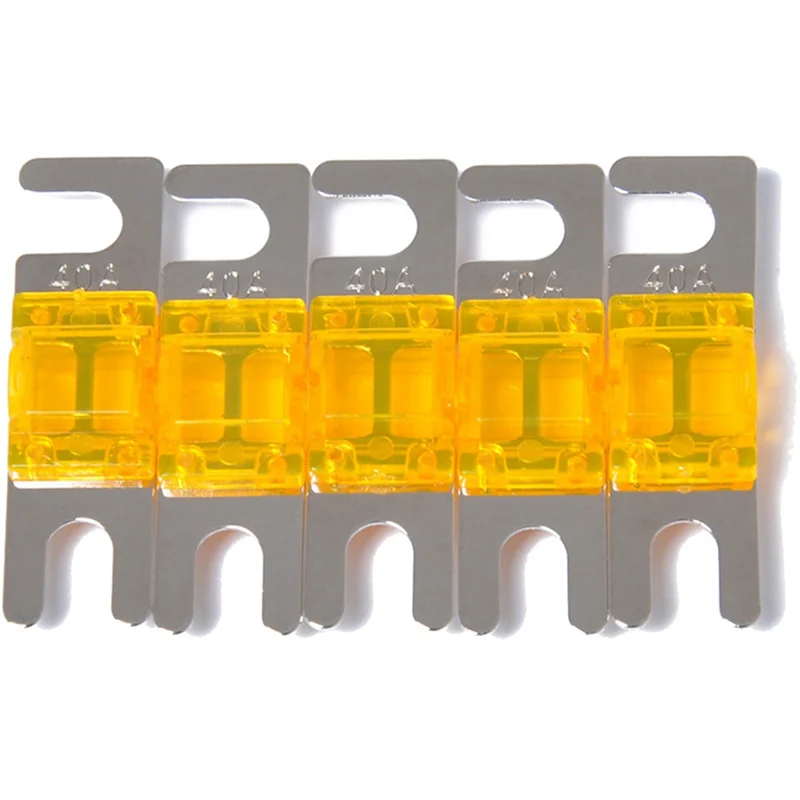 

Classy-5Piece 40A Nickel Plated Car Stereo Audio 32V AFS Parts Accessories For Mini ANL For Fuse Car Stud Fuse Circuit Protectio