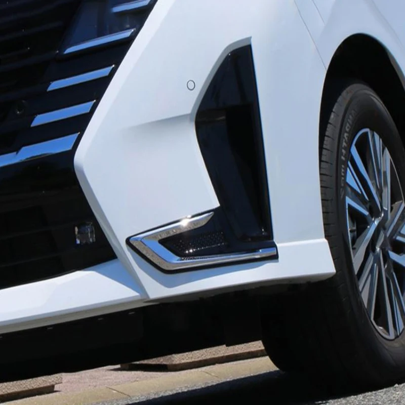 

Для Nissan SERENA C28 2023 2024 ABS хромированная передняя противотуманная фара для бровей, бампер, воздушное крыло, вентиляционное отверстие, декоративная наклейка, накладка