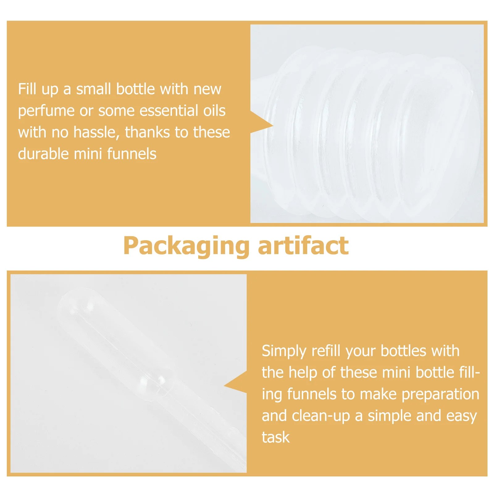 1set 1set Perfume Dispenser Funnel Mini Metal Small Essential Oil Filling Liquid Transferring Multi-Purpose Reusable Laboratory