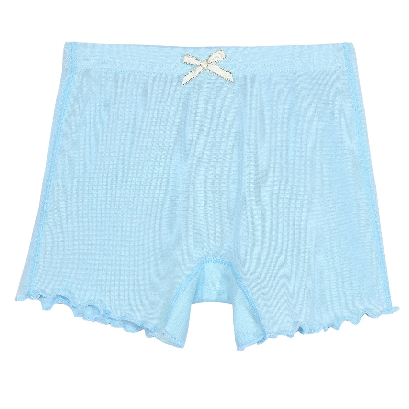 طفل فتاة Bowknot الخس هيم الغنيمة السراويل سراويل مرونة الخصر بلون الملابس الداخلية رياضة الباليه الرقص السراويل اللياقة البدنية قيعان
