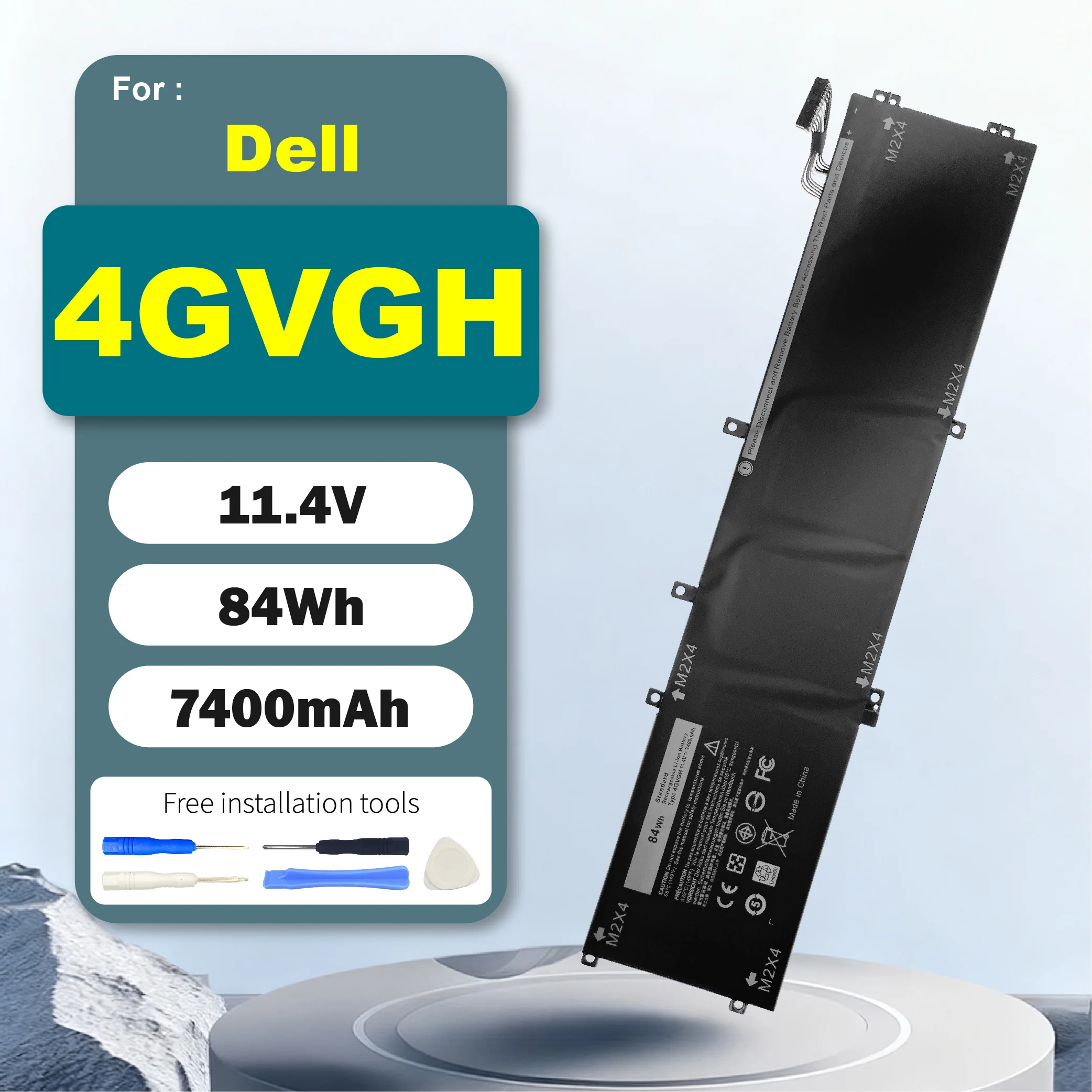 

4GVGH 84Wh Laptop Battery Replacement for Dell XPS 15 9550 Precision 5510 P56F P56F001 1P6KD T453X 0T453 062MJV M7R96 451-BBUX