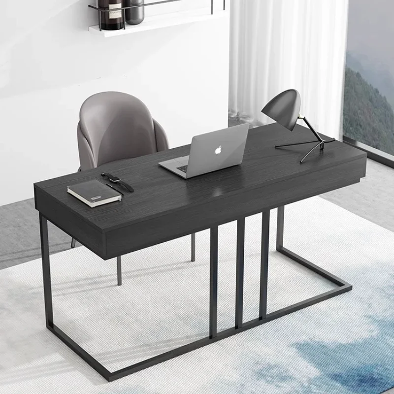 

Designer Writing Organizer Desk Office Modern Conference Small Drawers Table Study Executive Black Mesa De Escritorio Furniture