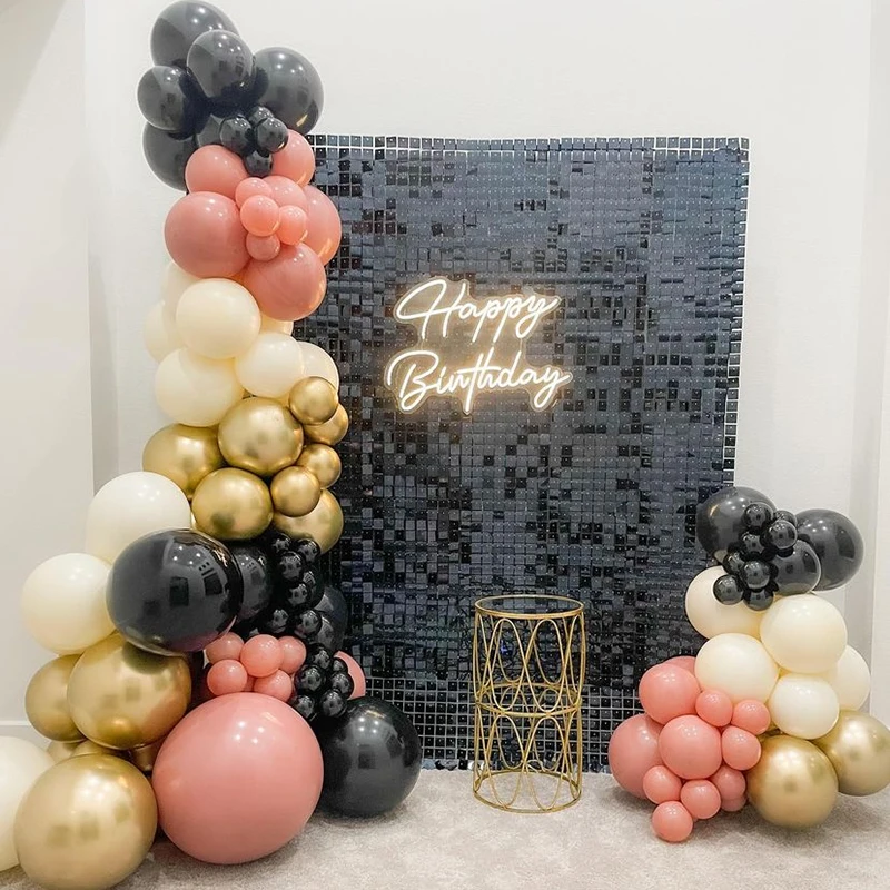 

12/16/18pcs Shimmer Sequare Decorative Sequins Wall Backdrop Bachelorette Party 3D Backdrop Decor Wedding Celebration Decoration