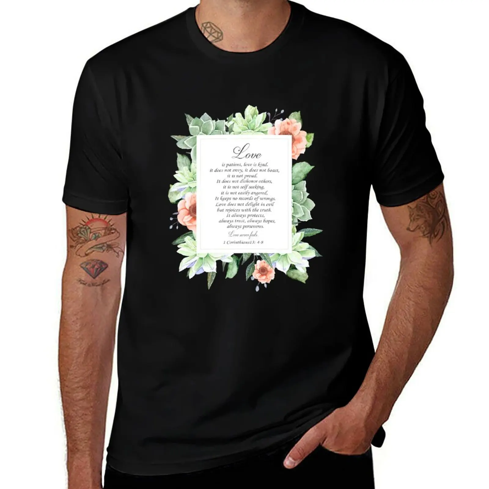 

Bible verse 1 corinthians 13 T-Shirt graphic shirts boys whites anime tshirt t shirt men