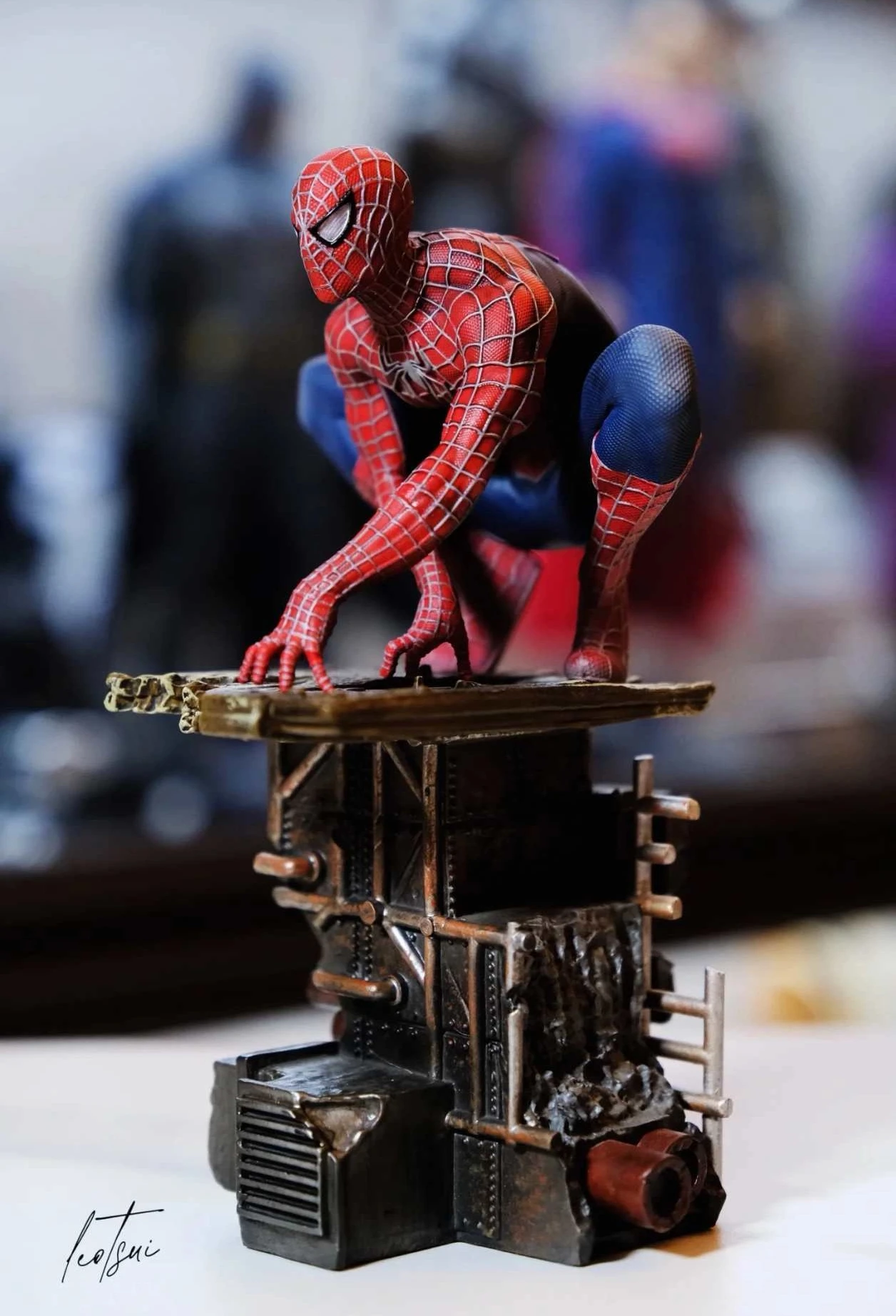 figurine-spider-man-no-way-home-pose-classique-collection-de-modeles-d'animation-ornements-de-bureau-decoration-de-salle-nouvelle-collection