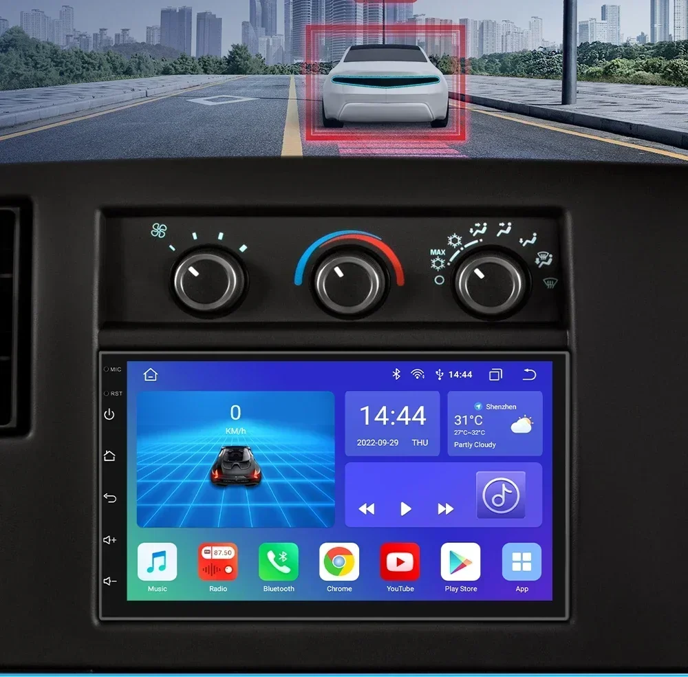 ossuret 2din android Autoradio Video Audio Universal Auto Stereo 7 Zoll 2 Din Touchscreen GPS Autoradio Auto Multimedia Player