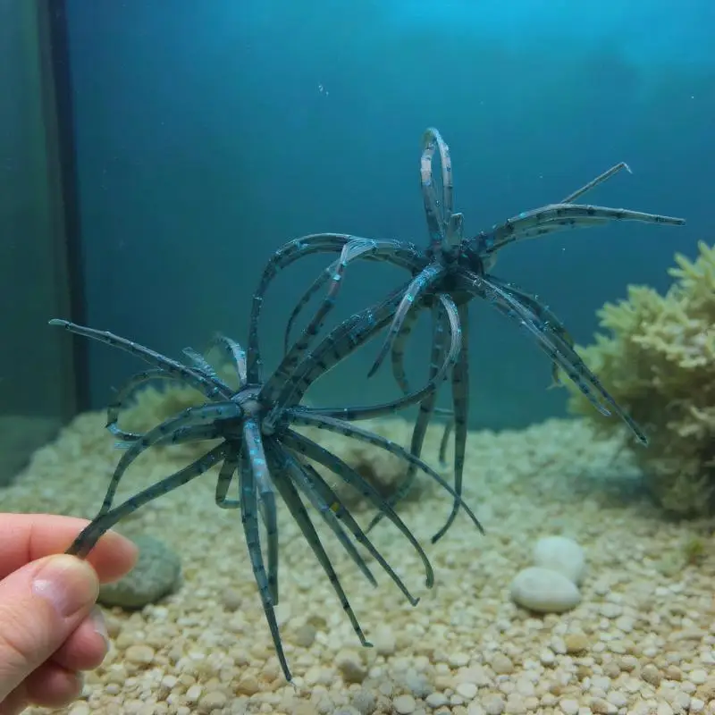Nuevo señuelo de pesca de silicona suave de 1/2 piezas con forma de erizo de mar simulado para lubina, lucio, tilapia, y otros peces, señuelo de pesca de TPR