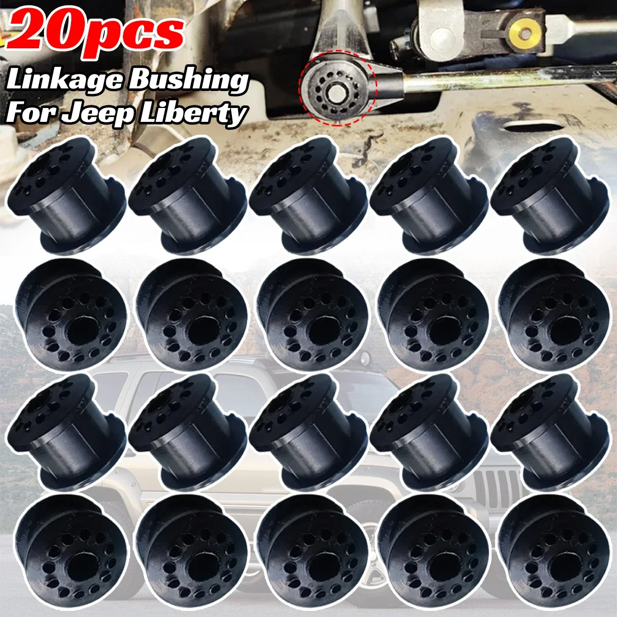 

20PCS For Jeep Liberty 231 2002-2007Dodge SX Neon Chrysler Gearbox Cable Linkage Rubber Bushing MT 5Speed Shift Lever Assembly