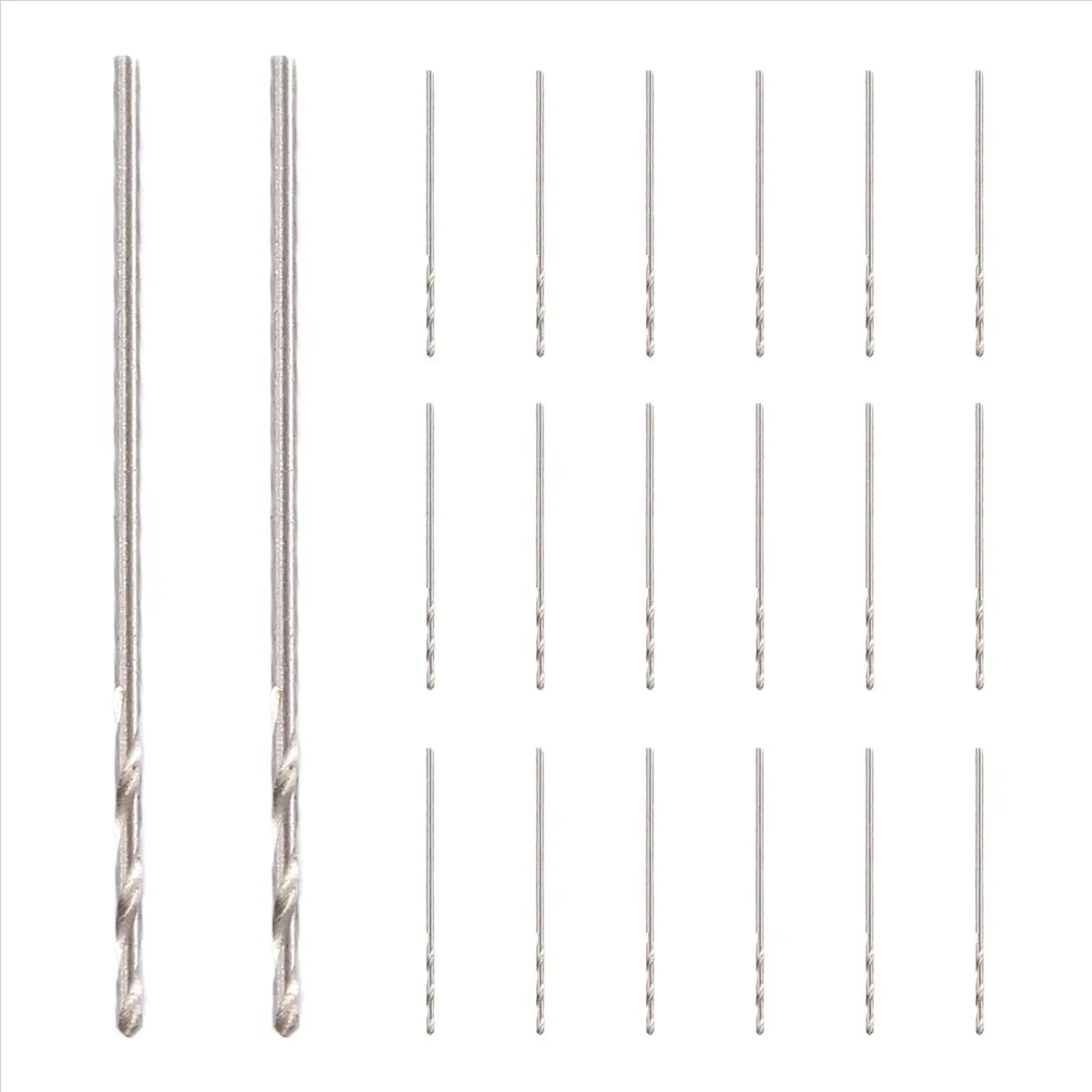 【2026 TOP Global】20 Pcs 30mm Long 0.8mm Dia Micro HSS Twist Drill Bit