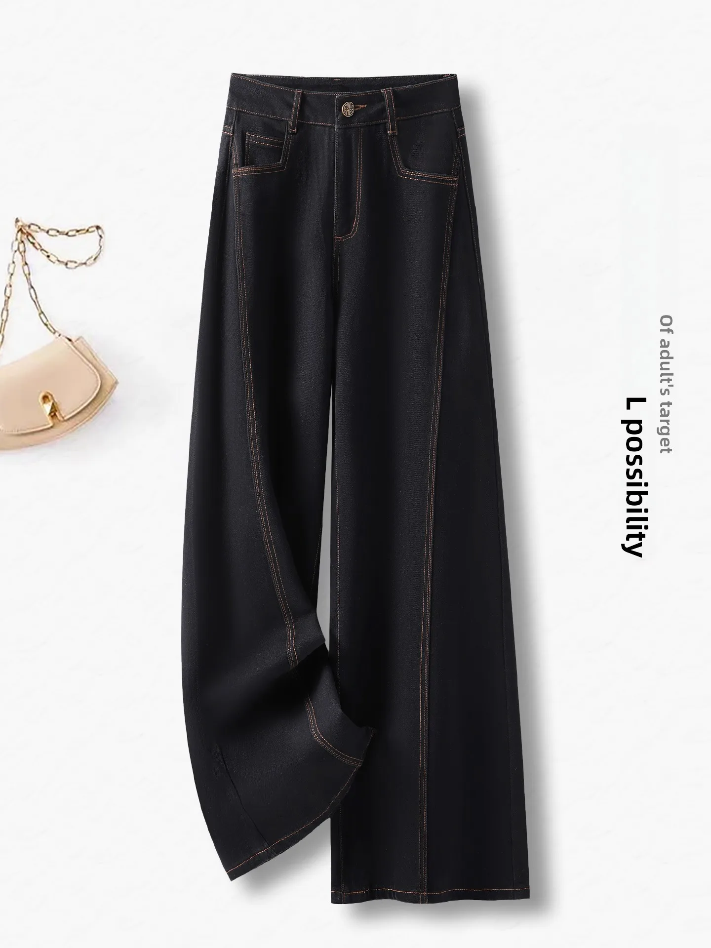 

High Waist Wide Leg Jeans Women's Spring Autumn Loose Fit Straight Leg Pants Casual Comfortable Breathable Wear Resistant