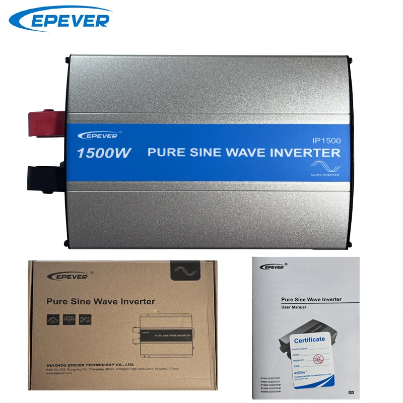 EPever 1500W Inverter a onda sinusoidale pura 12V/24V ingresso 110VAC 120VAC 220VAC 230VAC uscita 50HZ 60HZ convertitore ad alta efficienza IP1500