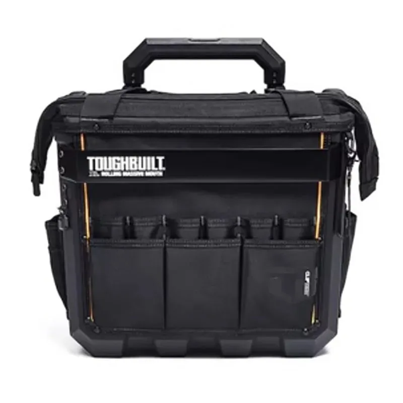 Caja de Herramientas multifuncional TOUGHBUILT, barra de tracción de fondo duro, bolso de remolque, reparación profesional de electricista, bolsa de