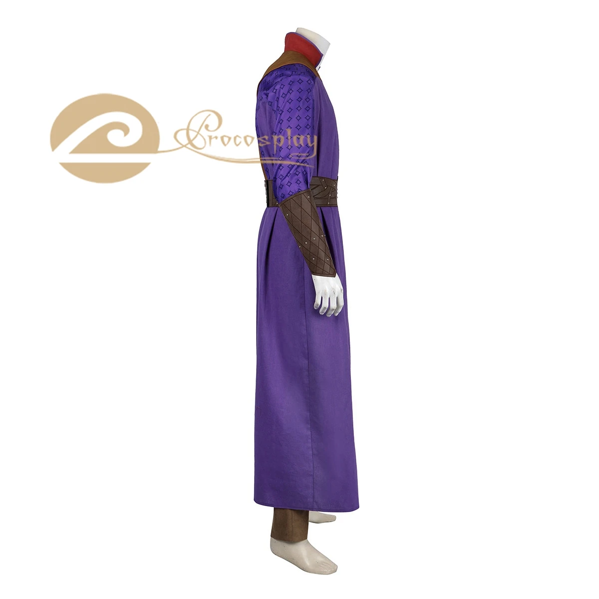 Gioco Baldur Gale Dekarios Costume Cosplay uniforme viola per uomo Halloween C08881