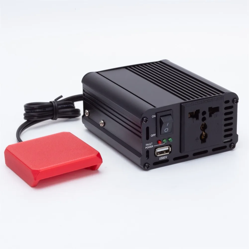 Imagem -04 - Inversor de Energia Portátil para Ozito Bateria Ethereum 18v 200w dc para ac 220v Alimentado com Usb 5v 2.4a sem Bateria Reino Unido ue au