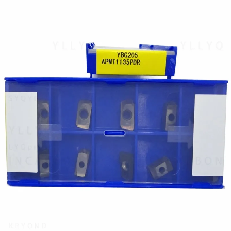 APMT1135PDR APMT160408PDER YBG202 YBG205 YBG302 Carbide Milling Inserts APMT1135/APMT1604 CNC Indexable Milling Cutter