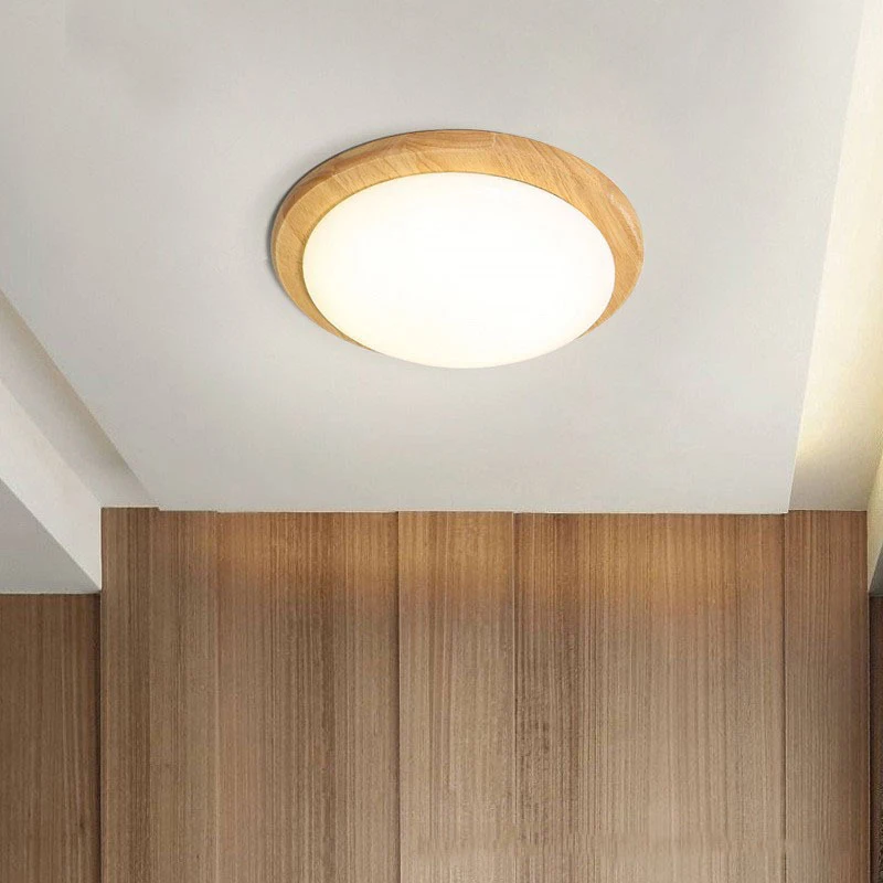 

Wood Grain Ceiling Lights Living Room Lighting Modern Home Decor Kitchen Bedroom Bathroom Entrance Surface Ceiling Lamp Fixture