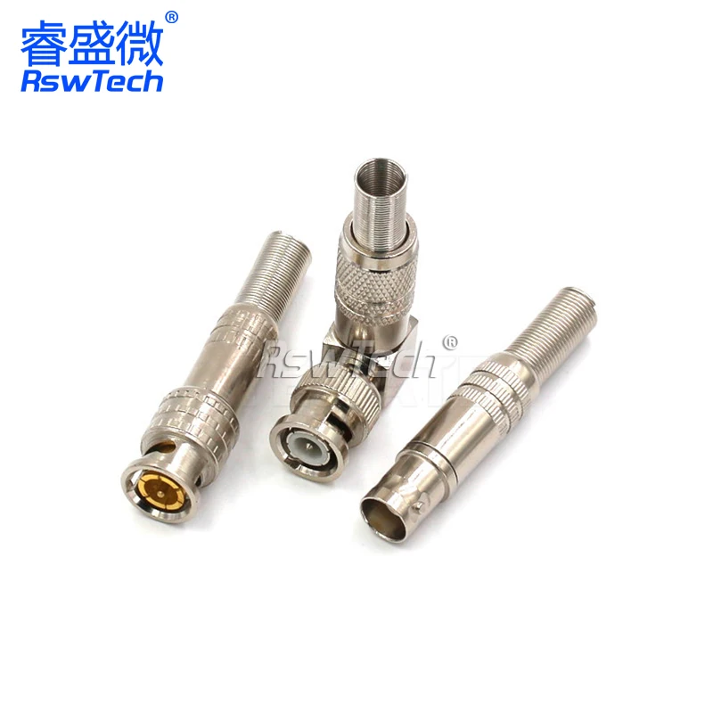 BNC-J-3/BNC-K/J-5 Solderless Connector for Security CCTV Male and Female Adepter