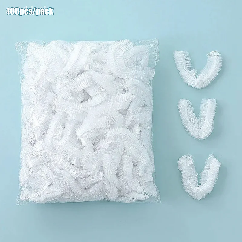 100 Pcs Kitchen Food Saver Bag Reusable Disposable Food Cover Plastic Wrap Durable Elastic Food Lids Bowls Elastic Plate Covers
