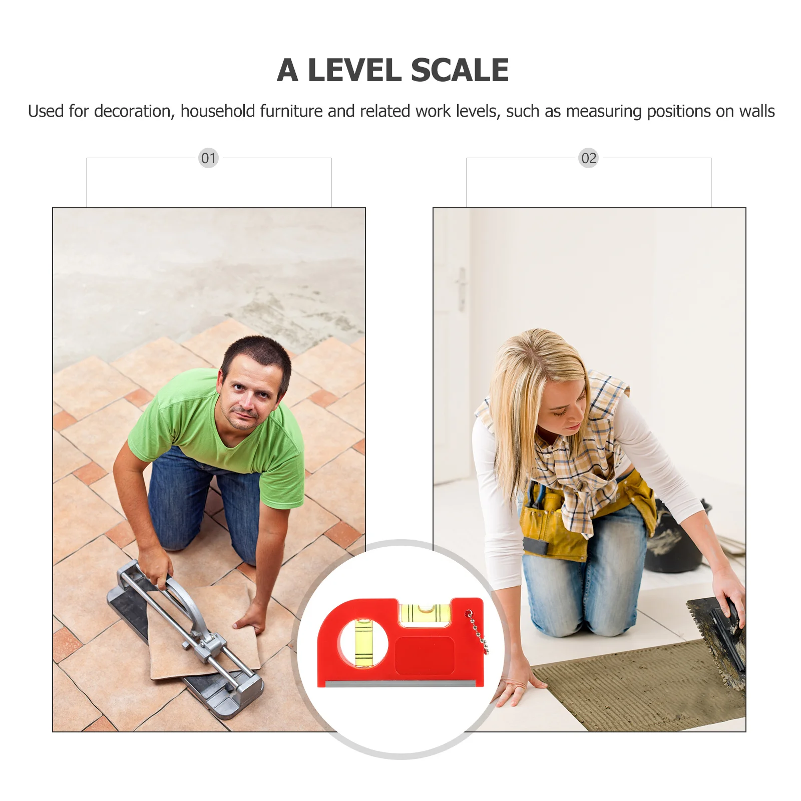 

Fluorescent Bubble Ruler String Line Level Tool Hanging Horizontal Measuring Instrument For Layout Brick Lining