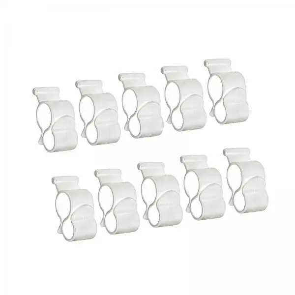 6xAwning Clips Travel Slides into Awning Channel Party Light Holder white 10pcs