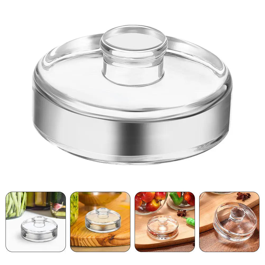 3Pcs Glass Fermenting Weights Wide Mouth Jar Fermentation Weight for Sauerkraut Kimchi Pickling Jars Fermenting Weights