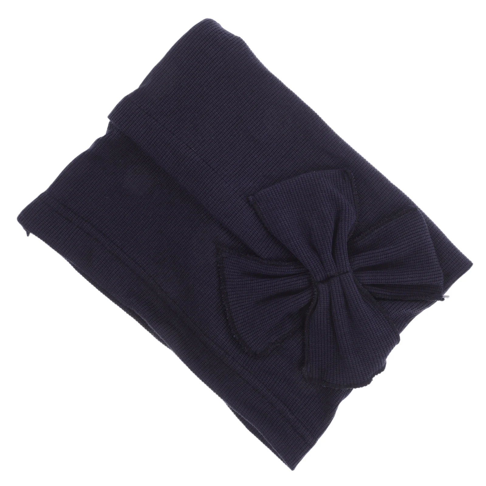 قبعة صوفية بعقدة على شكل فيونكة للسيدات، غطاء رأس أنيق مريح من نسيج ألياف البوليستر للسفر والأنشطة الخارجية #1