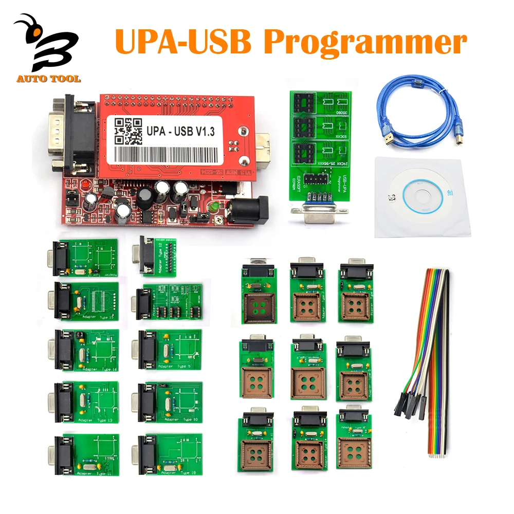 

UPA Usb Programmer V1.3 Diagnostic Tool ECU Chip Tuning Tools UPA-USB ECU Programmer Full Adapters High Quality