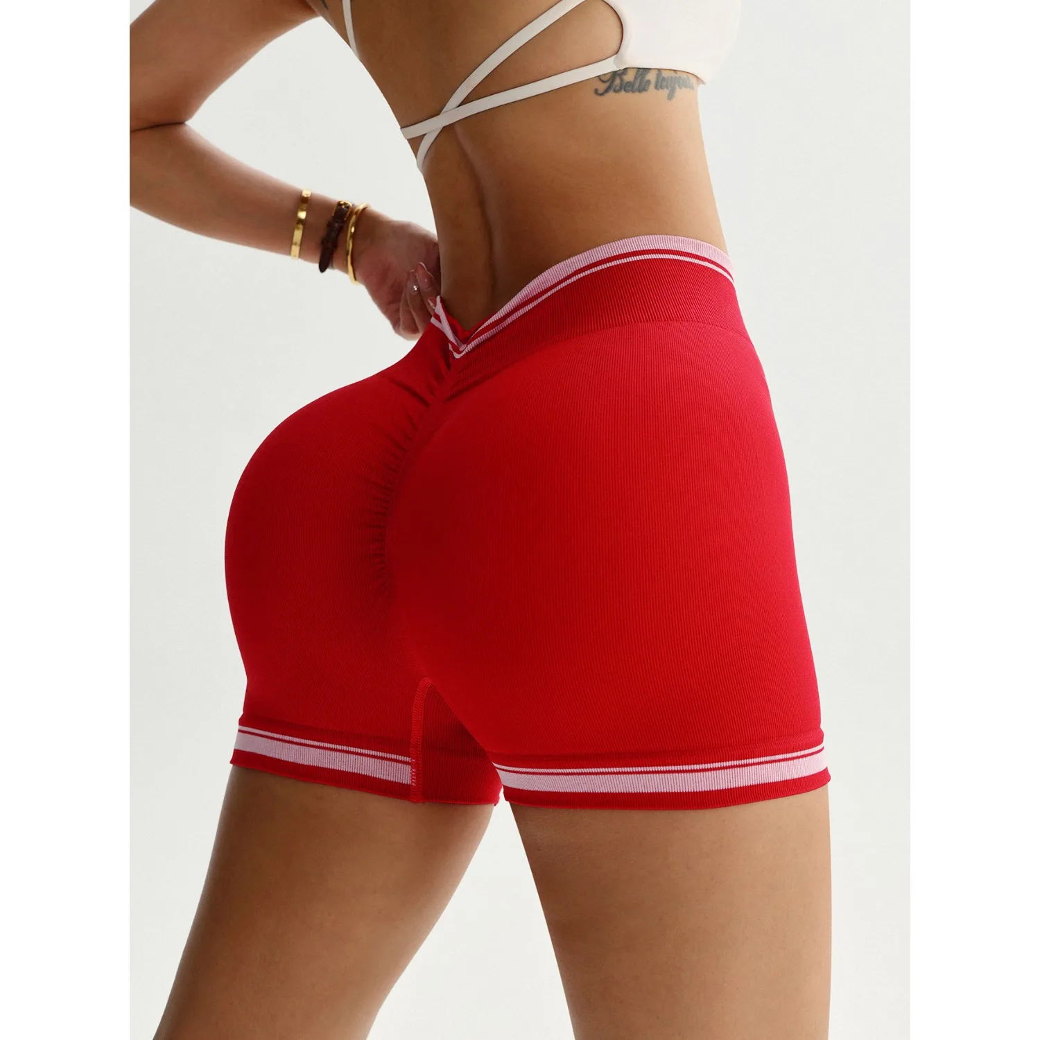 

Women Yoga Shorts High Waist Workout Shorts Fitness Yoga Lift Butt Fitness Ladies Yoga Gym Running Short Pants Sportswear