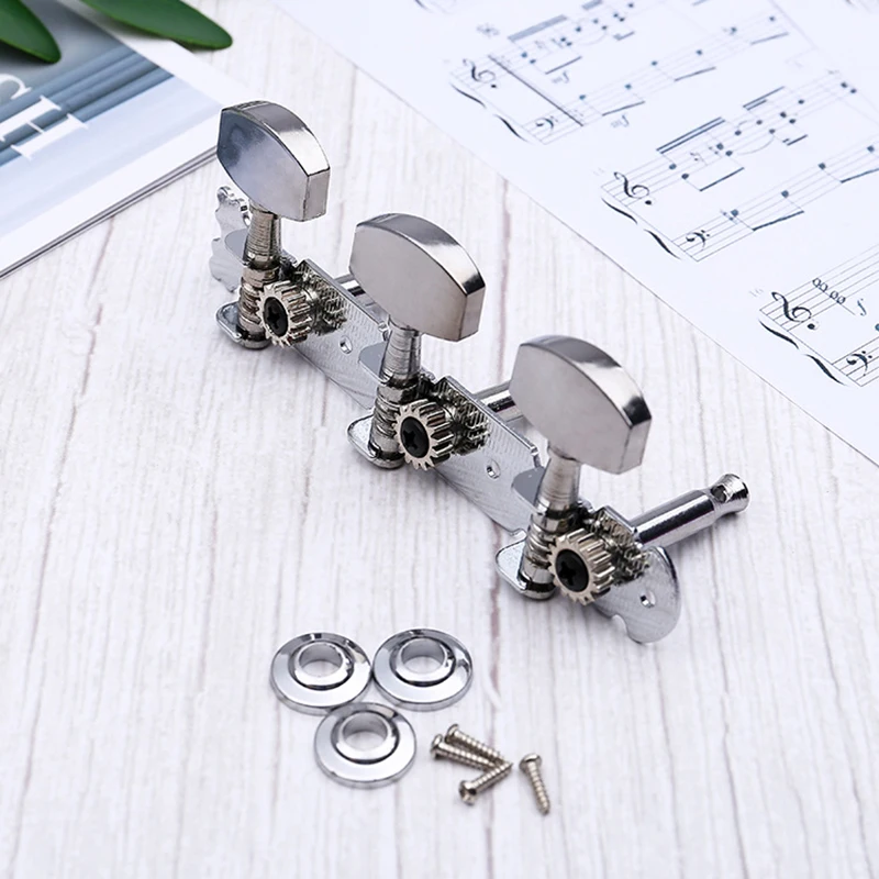 6 Pieces Guitar String Buckle Accessories Triple Tuner Guitar String Tuning Nails Replacement Parts for Guitar