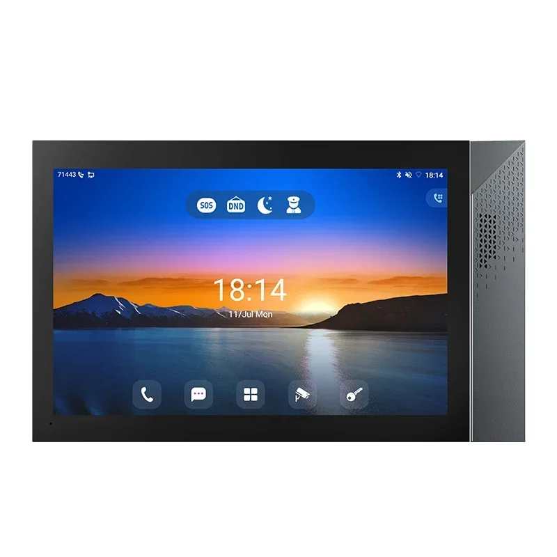 SIP network video doorphone system 10.1 inch touch screen ABS & aluminum alloy indoor panel