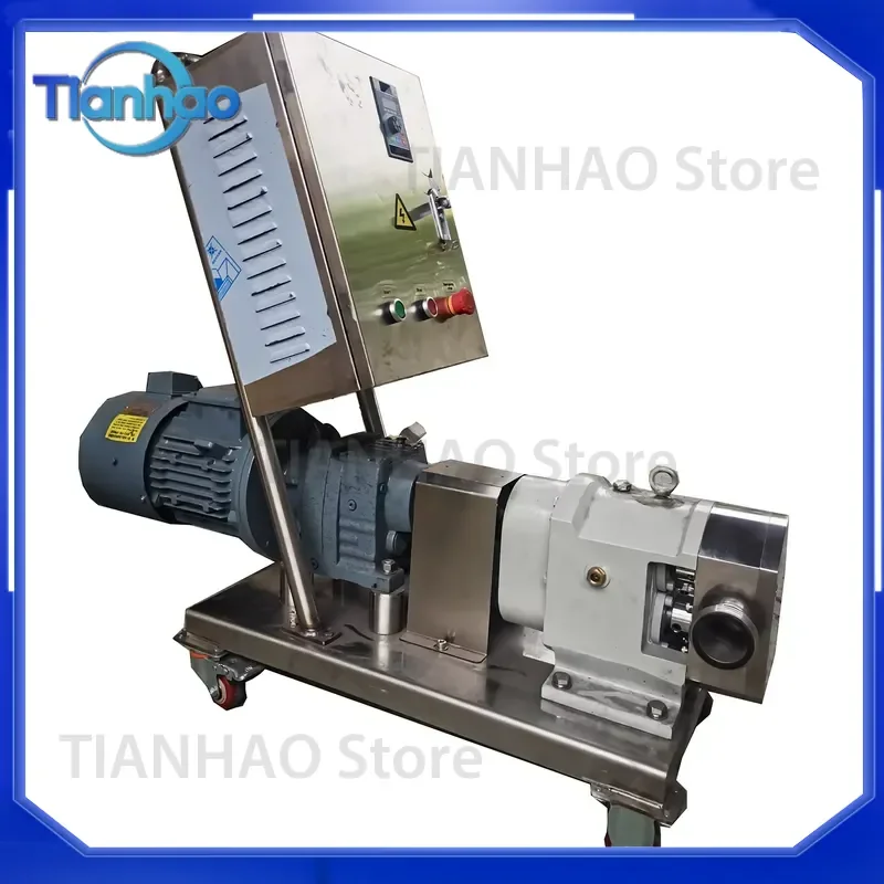 for ZB3A-52 7.5HP 5.5KW SS304 SS316L Rotary Lobe Pump with Motor for Nutrition Liquid Food Grade Sanitary Transfer
