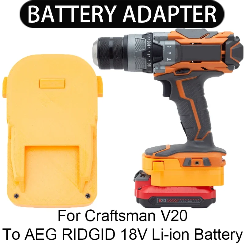 Li-ionバッテリーアダプターとコンバーター、電動工具アクセサリー、Aeg ridgid 18v、職人v20に適合