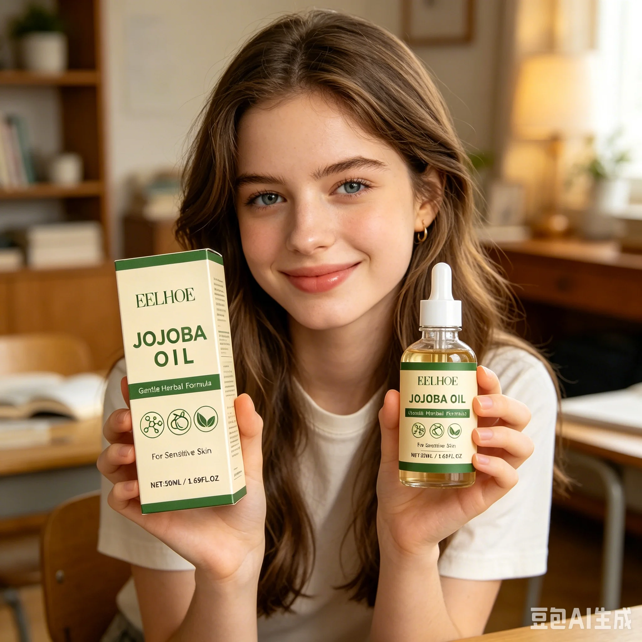 100% Pure Organic Jojoba Oil Cold Pressed Natural Body Massage Oil Moisturizing Hydrating Anti Dry Skin Care for Face Hair Nails