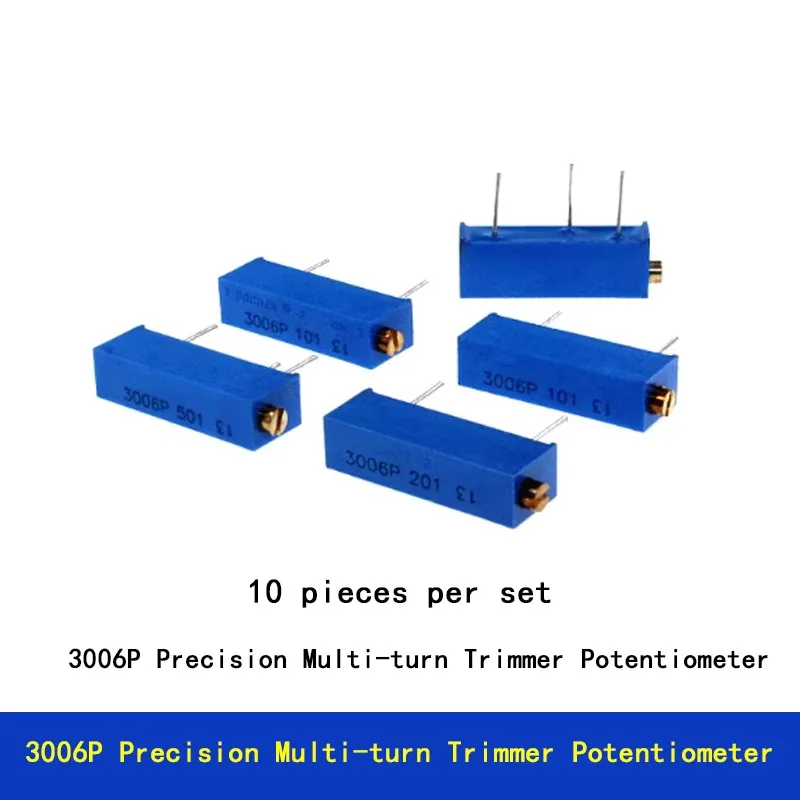 3006P Прецизионный многооборотный регулируемый потенциометр 1K 2K 5K 10K 20K 50K 100K103 102 104