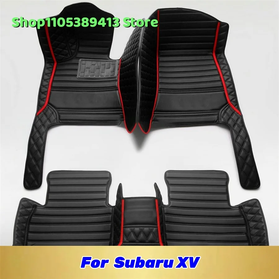 

Mats Carpets Auto Leather Custom Car Floor Mats For Subaru XV 2012 2013 2014 2015 2016 2017 2018 Car Mat Accessories