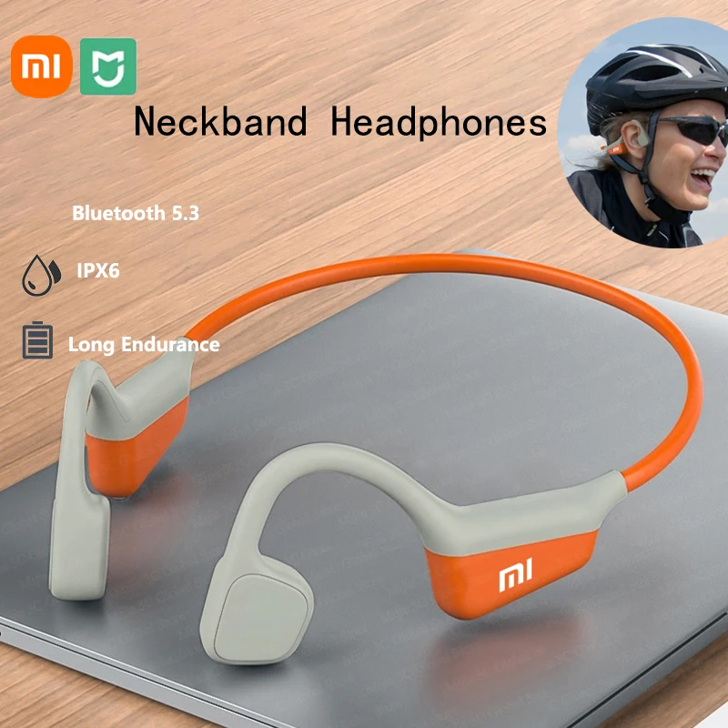 XIAOMI Neckband I18PRO Bluetooth 5.3 Headphones Bone Conduction Sport Earbuds HiFi Sound TWS Earphones Wireless Headest With Mic