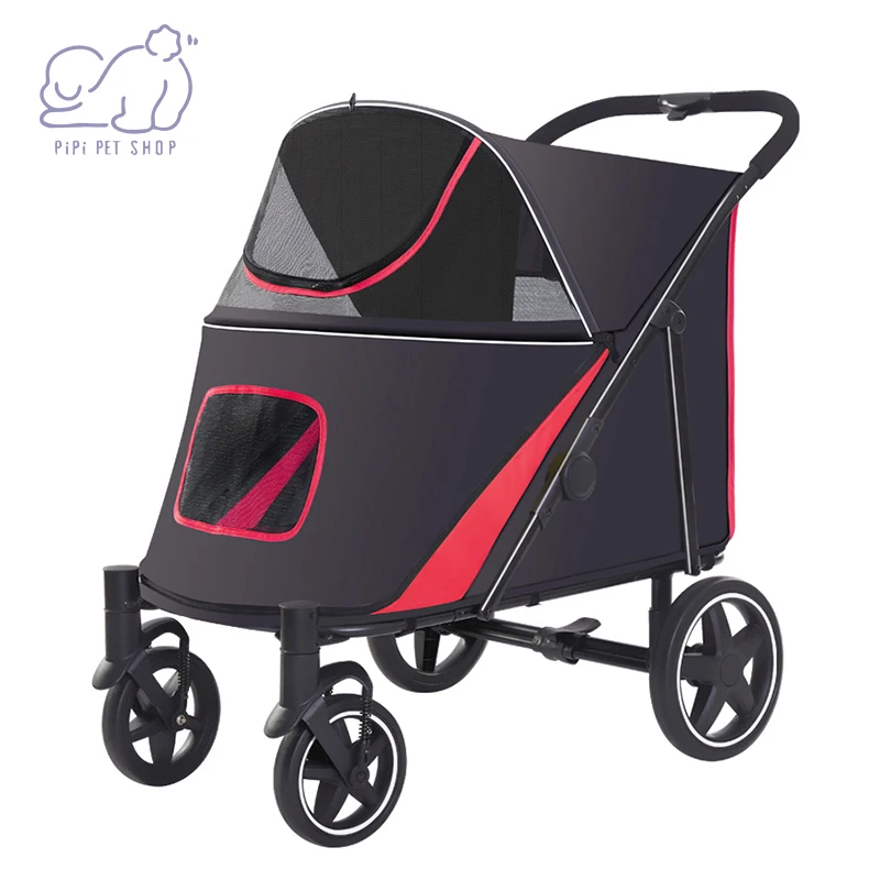 

Large and Small Dogs Can Be Separated Folded Transport Cats Dogs Travel Convenient Large Space Pet Stroller