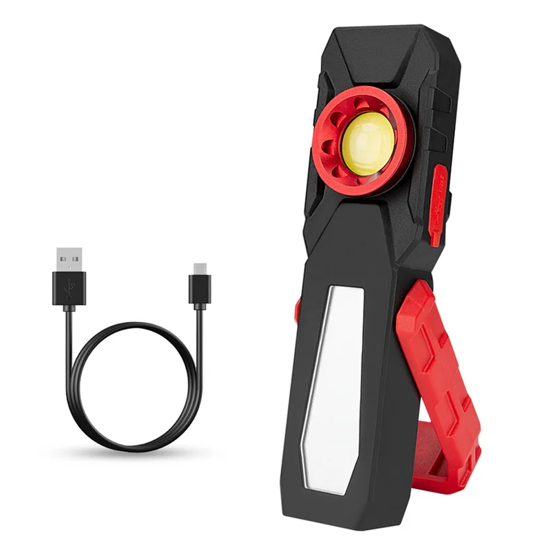 

A06T-Powerful COB LED Work Light USB Rechargeable Camping Lanterns Magnetic Work Lamp Emergency Light Warning