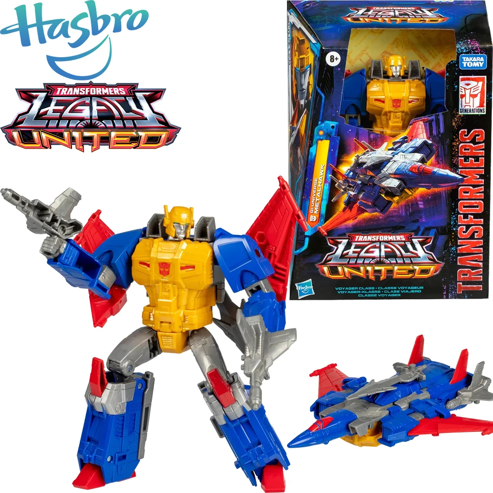 In Stock Original Hasbro Transormrs Generation Legacy United Voyager Class G1 Universe Metalhawk Figures Birthday Gifts for Fans