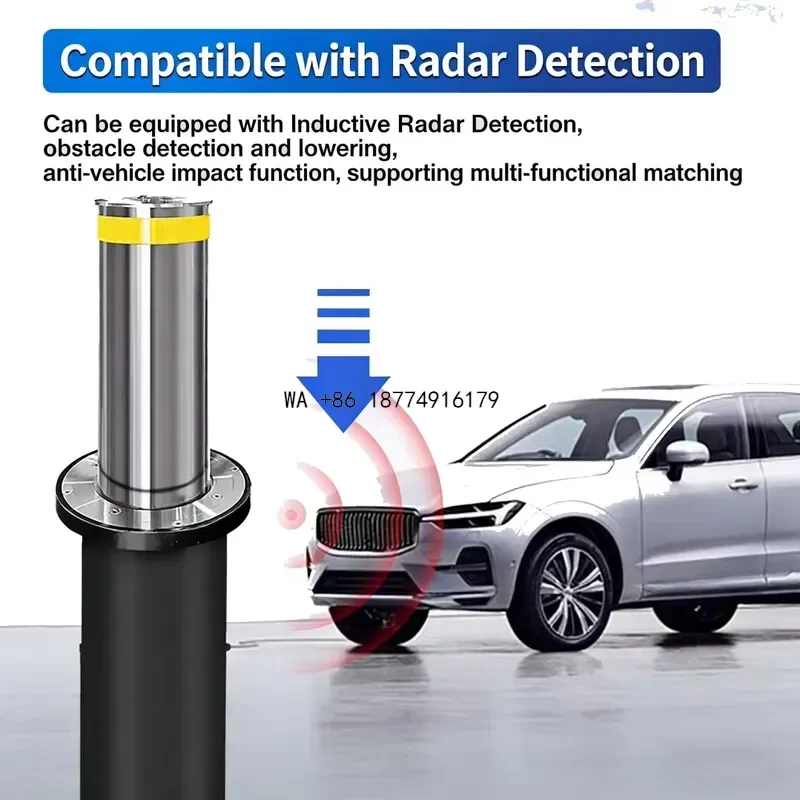 wmwmnu Zhanjiang Stainless Steel Hydraulic Lifting Bollard System Guardrail Anti-Collision Automatic Retractable SchoolODM OEM