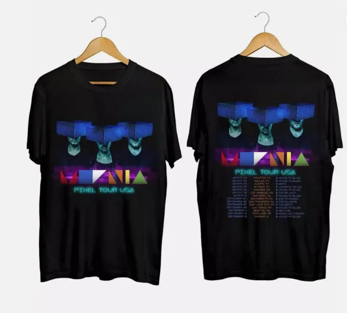 Moenia Pixel Tour USA 2024 T-Shirt Moenia Band Fan Shirt Pixel 2024