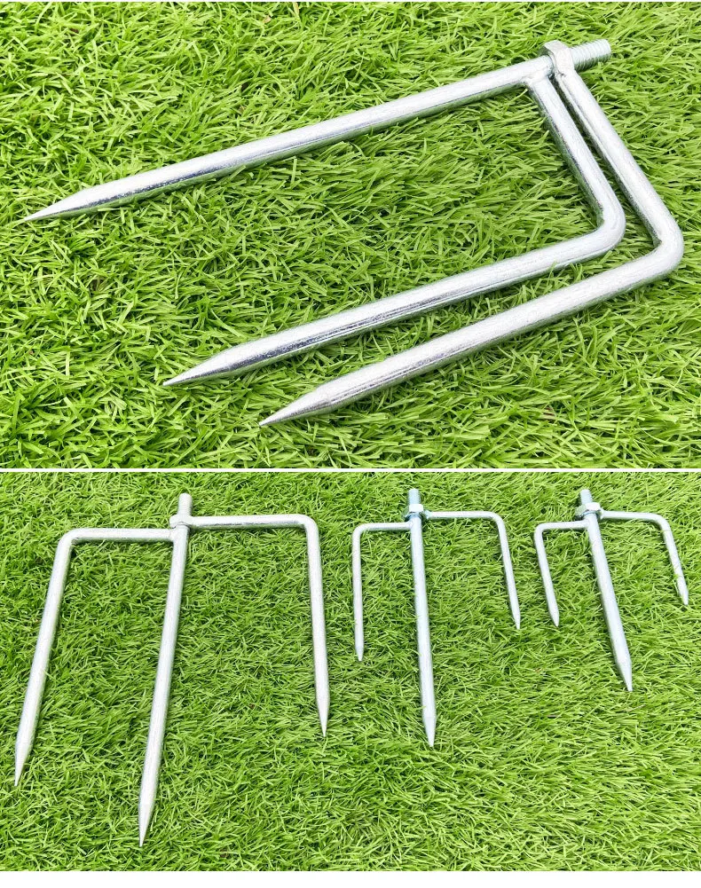 1 قطعة مظلة الأرض سبايك المشبك 17/21/23/25 سنتيمتر مع 1.2 سنتيمتر العالمي الخيوط واجهة استقرار أدوات المظلة حامل المظلة #5