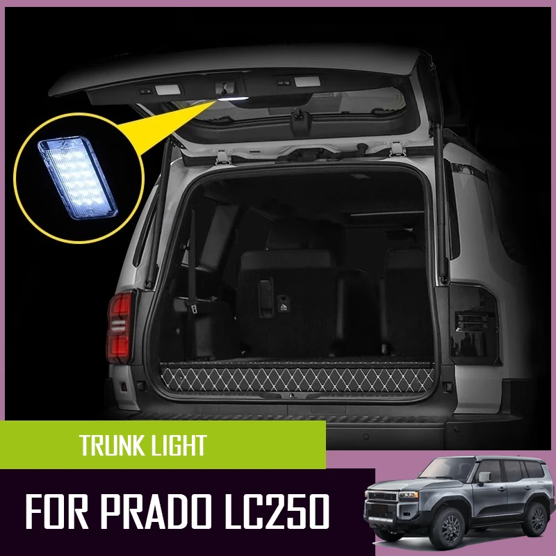 

Задний фонарь багажника для Toyota Land Cruiser Prado LC250 2024-2025, светодиодная лампа задней двери, аксессуары для стайлинга