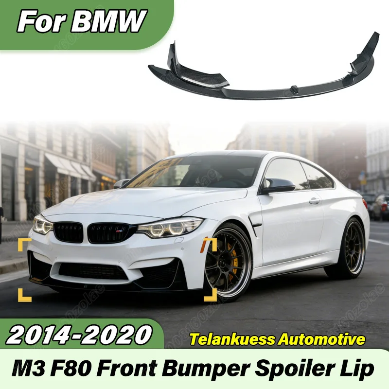 

For BMW M3 F80 2014 2015 2016 2017 2018 2019 2020 Automobile MP Style Front Bumper Lip Sport Racing Front Chin Spoiler