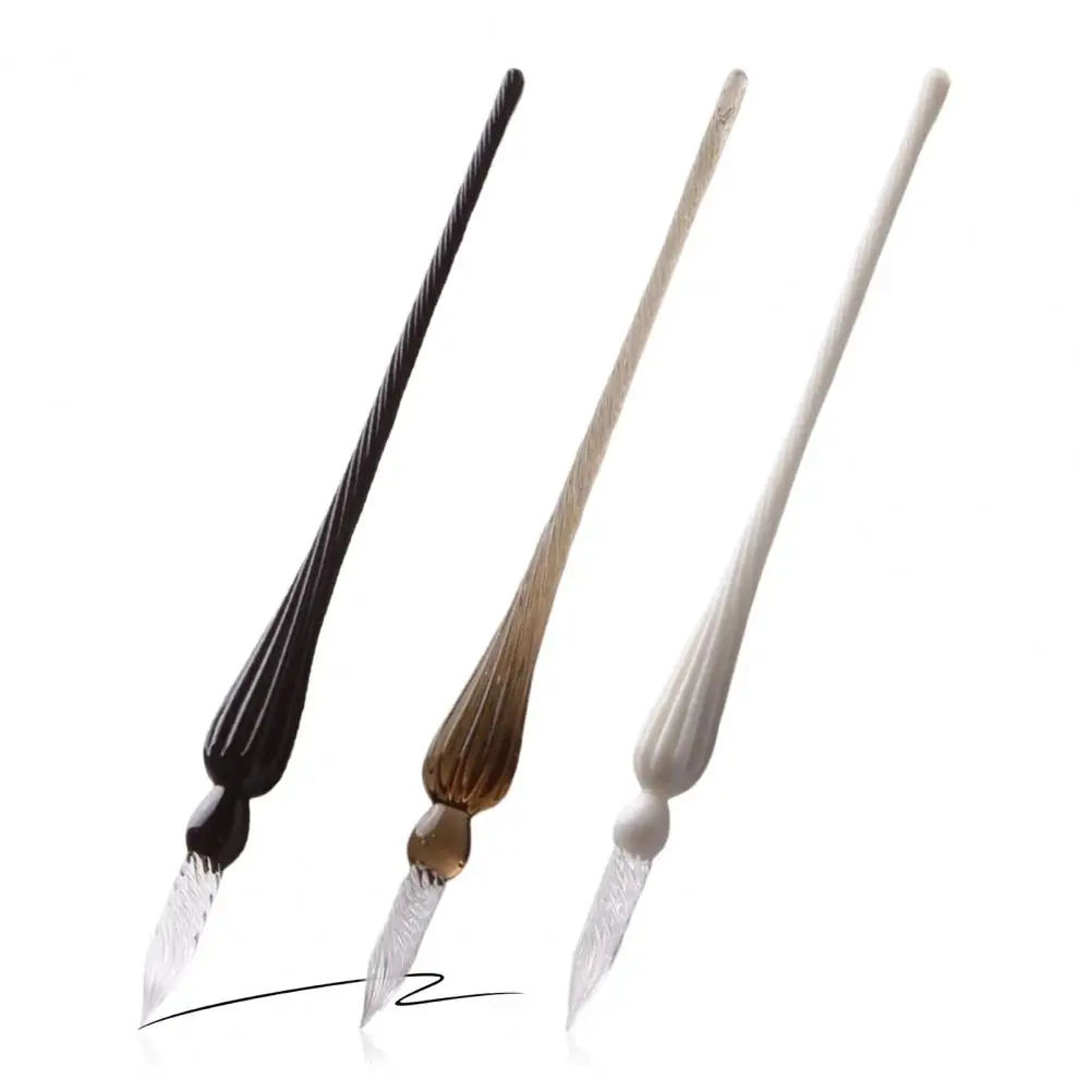 

Стеклянная ручка для каллиграфии Набор стеклянных ручек для рисования комиксов Красивые цветные эффекты Чернильная ручка с плавным письмом для рисования