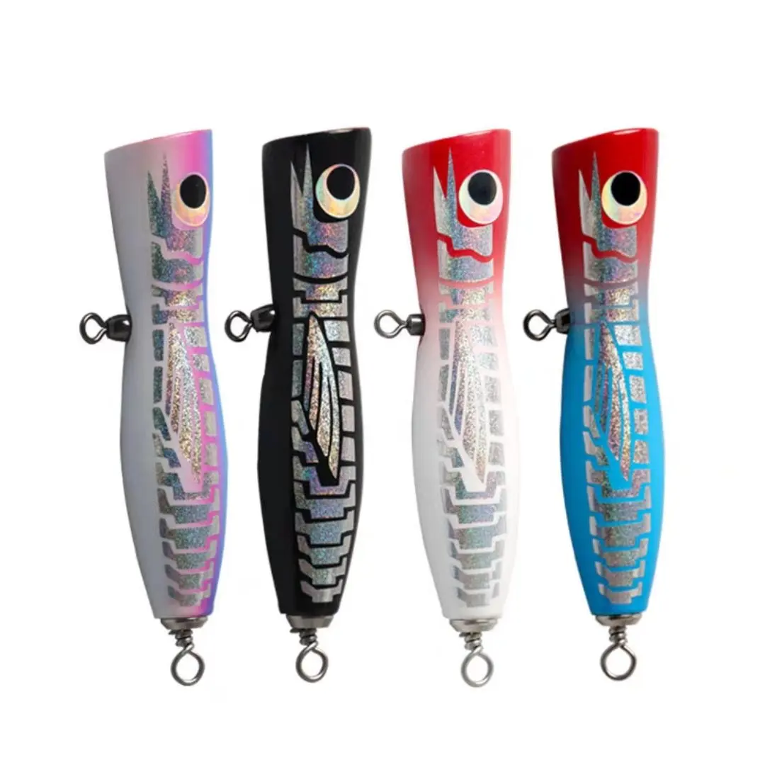 

Private customization Wood Bait Trolling Lure Deep Sea Pencil Boat Fishing Artificial Bait fishing lure Wooden Lure Popper Baits